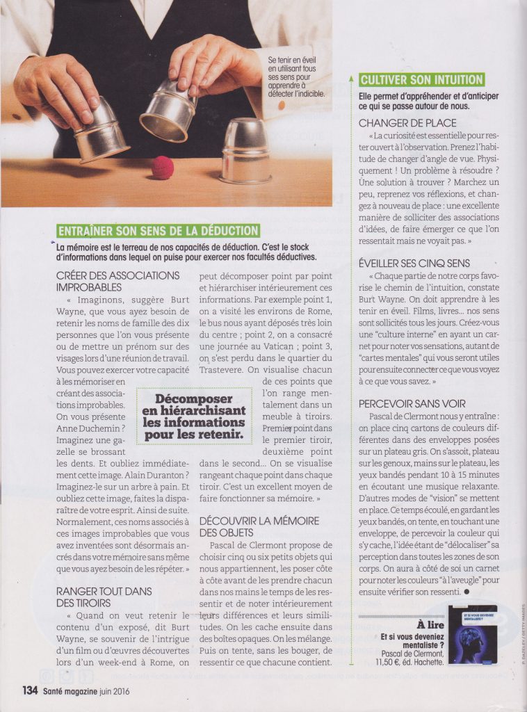 Santé Magazine - Interview du mentaliste Pascal de Clermont - page 4